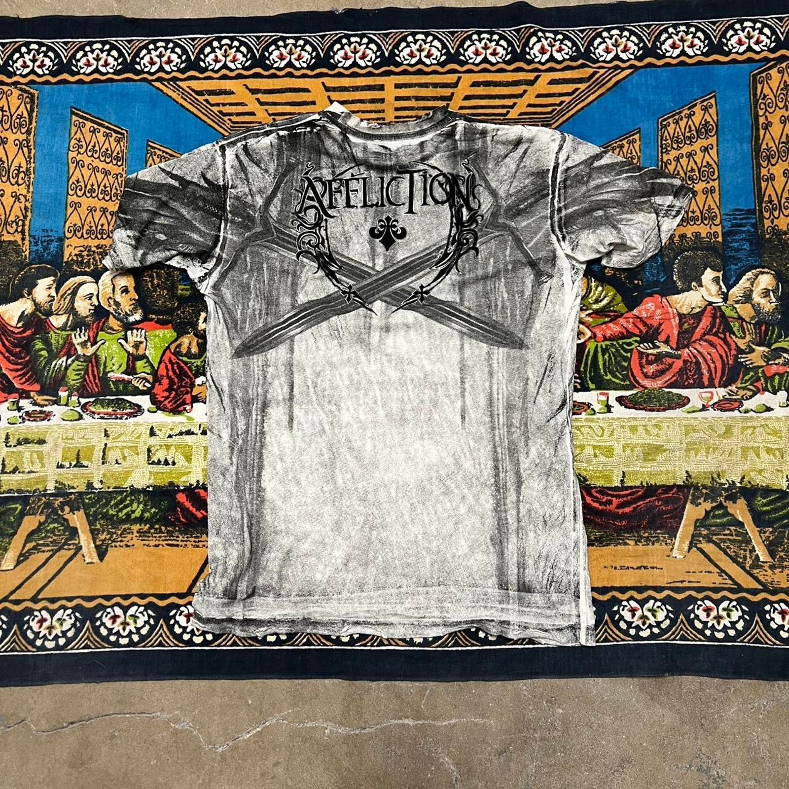 Affliction Affliction skull tshirt size medium grunge skater tapout y2k Size US M / EU 48-50 / 2 - 3 Thumbnail