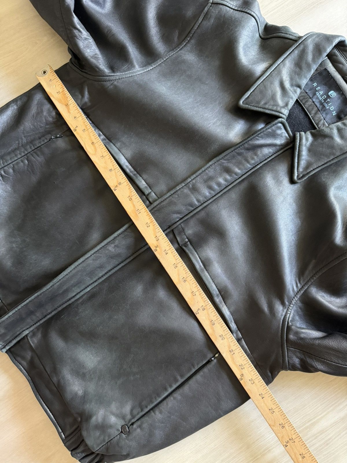 Kenneth Cole Vintage Kenneth Cole Reaction Classic Leather Bomber Sz M Size US M / EU 48-50 / 2 - 15 Thumbnail