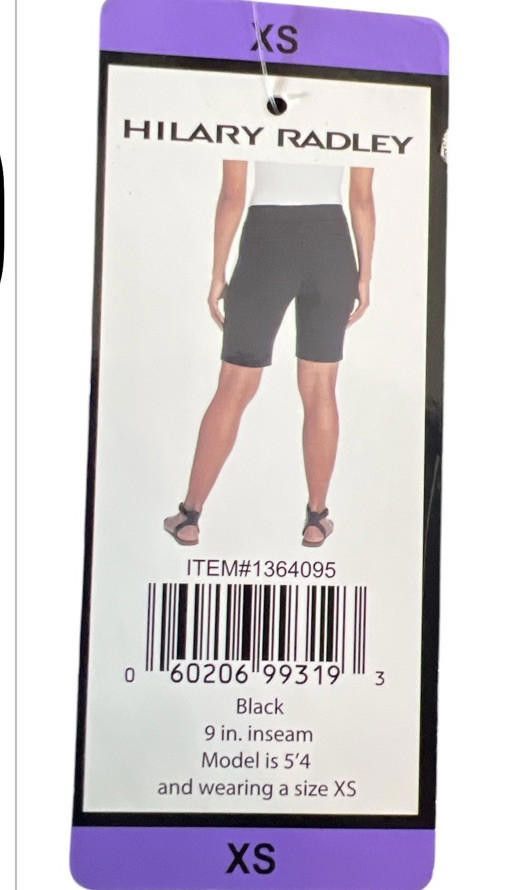 Designer Hilary Bradley Ladies' Pull On Bermuda Short Sz XS 9” Inseam Size 26" / US 2 / IT 38 - 3 Thumbnail