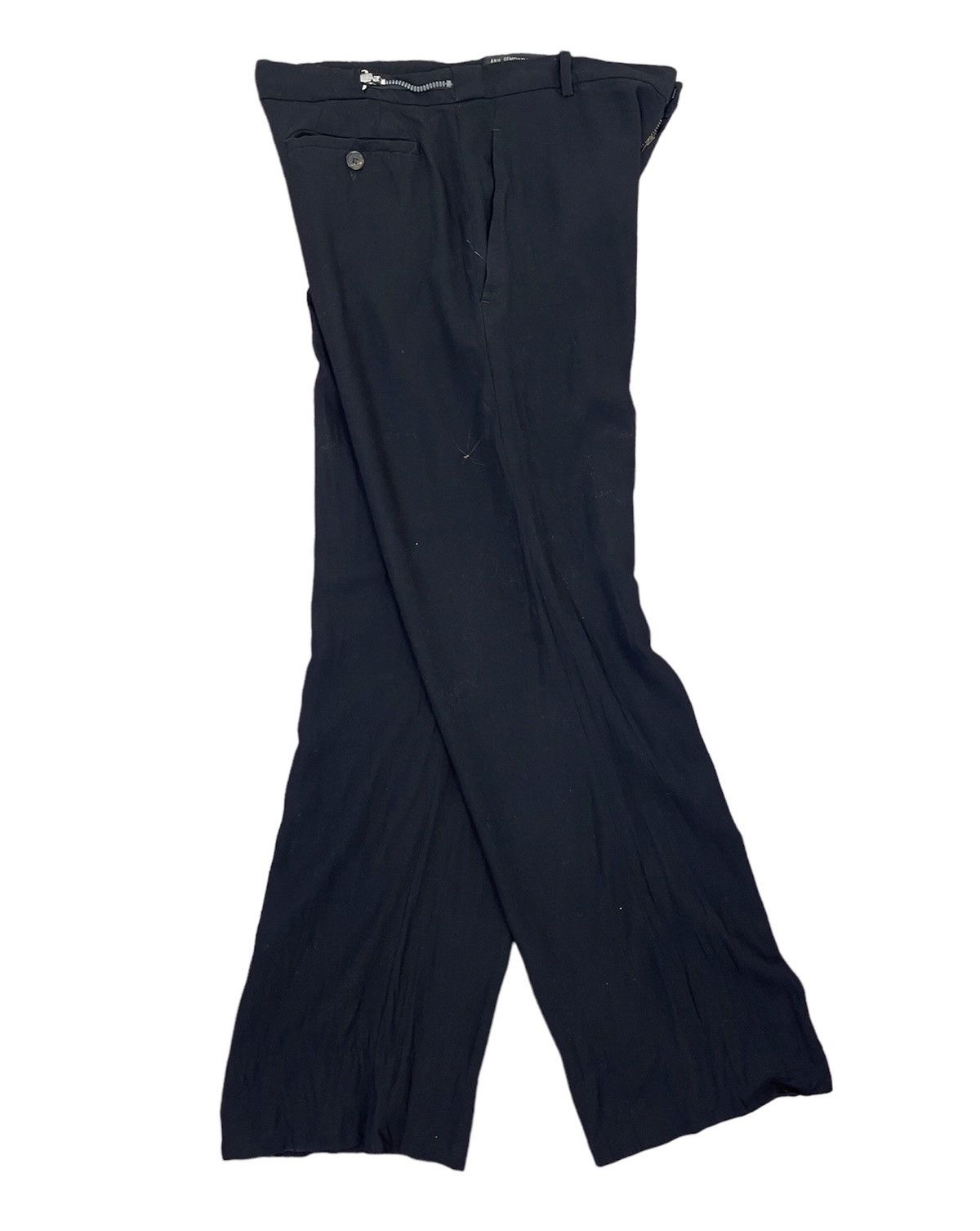 Ann Demeulemeester Ann Demeulemeester Wideleg Adjustable Waist Pants Size US 30 / EU 46 - 1 Thumbnail