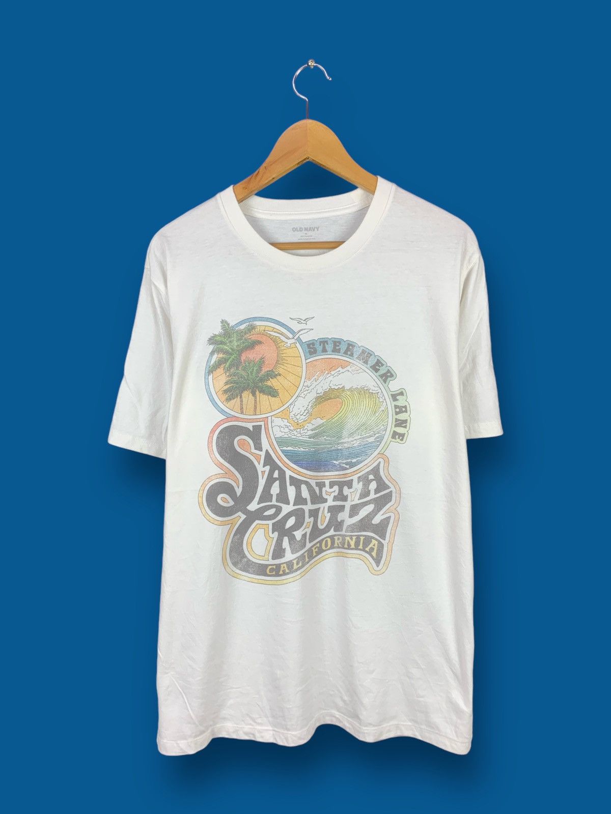 Old Navy Offer! Old Navy Santa Cruz Streamer Lane Surf Tee Size US XL / EU 56 / 4 - 1 Thumbnail