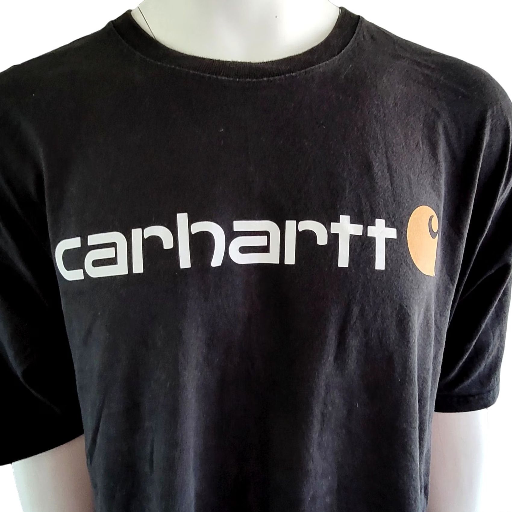 Carhartt VINTAGE Carhartt T-Shirt 2XL Black Logo Short Sleeve Men’s Charcoal Black Logo T-Shirt | Short Sleeve Cotton Tee Size US XXL / EU 58 / 5 - 4 Thumbnail