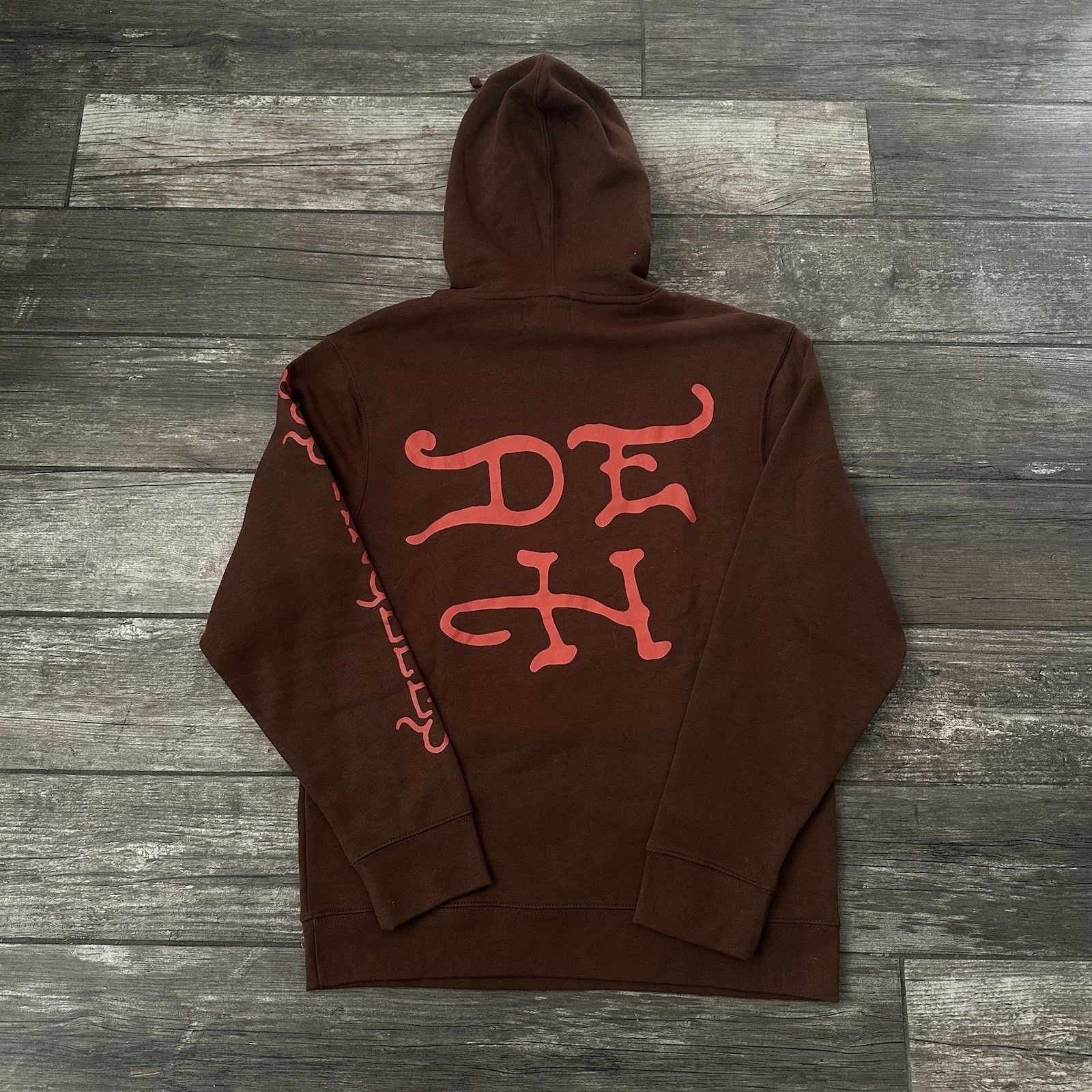 Ed Hardy ED HARDY BROWN PULLOVER HOODIE SWEATSHIRT SZ M TIGER LOS ANG Size US M / EU 48-50 / 2 - 2 Thumbnail