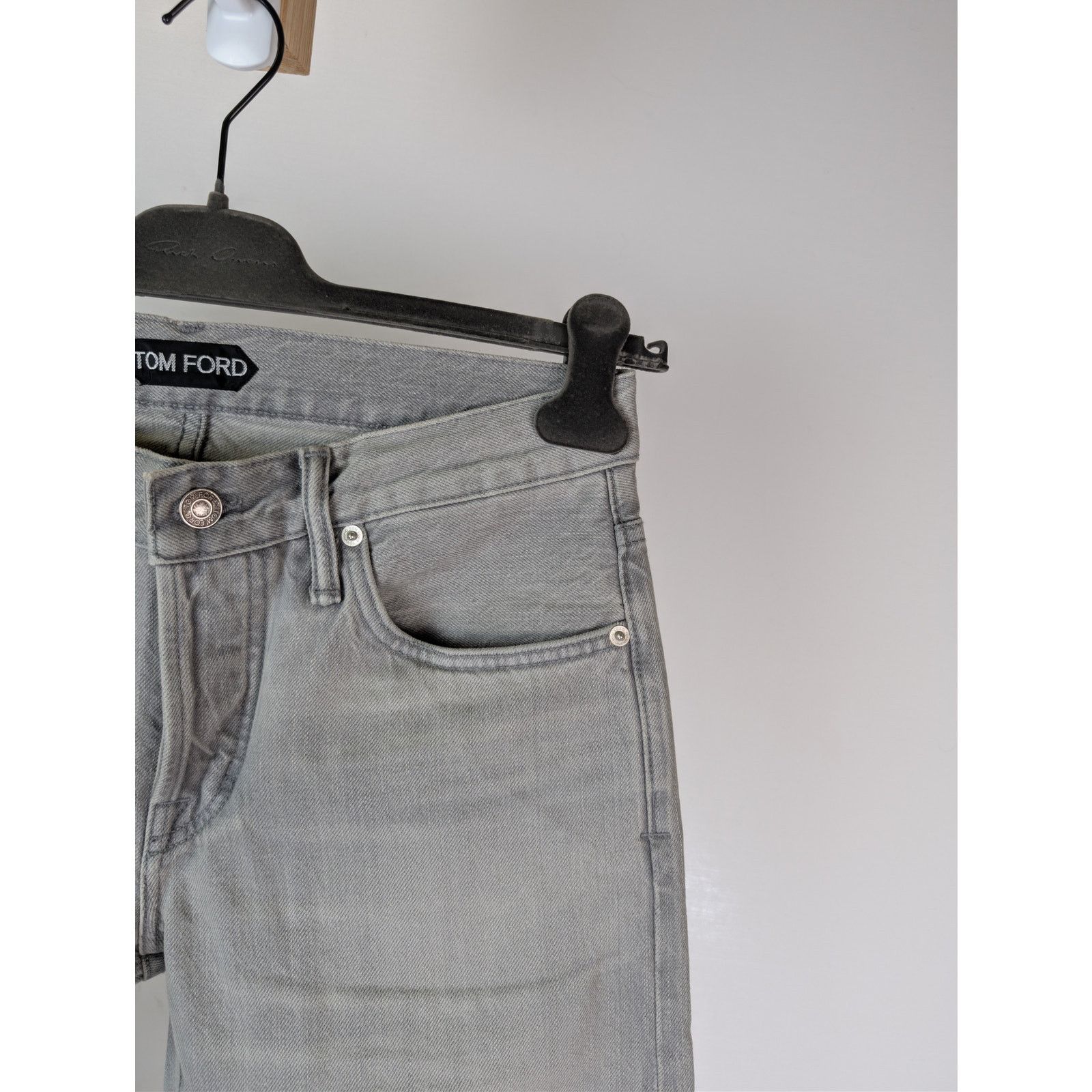 Tom Ford o1rshd1 Slim-Fit Denim Jeans in Pale Grey Size US 30 / EU 46 - 5 Thumbnail