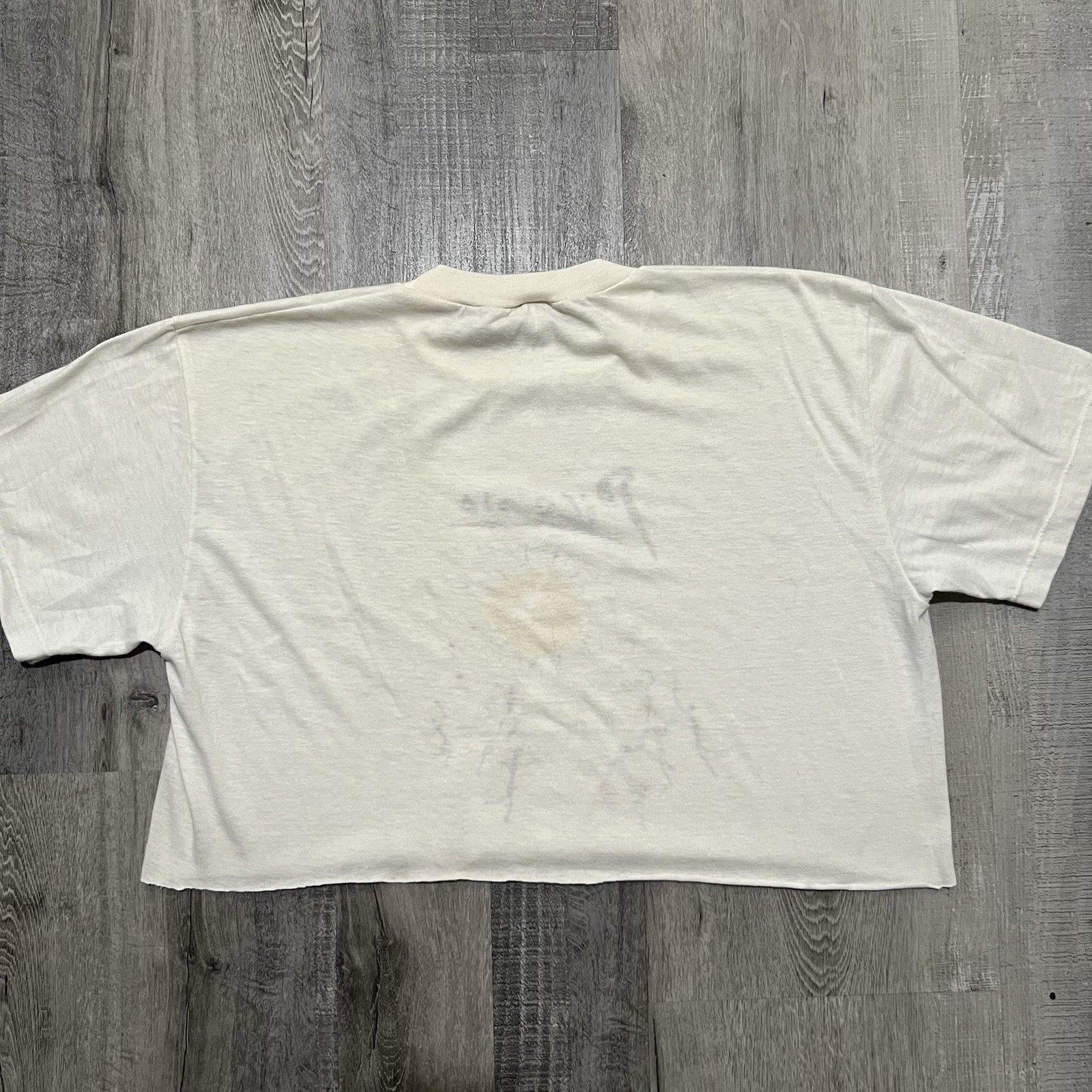 Vintage VTG Picasso 1988 White Cropped 80s Floral Artistic Art Shirt Size US L / EU 52-54 / 3 - 2 Thumbnail