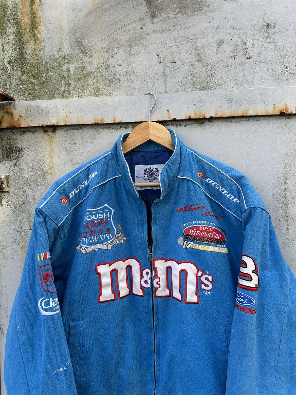 NASCAR 👹Vintage NASCAR M&Ms MATT KENSETH Bomber Jacket Size US M / EU 48-50 / 2 - 6 Thumbnail