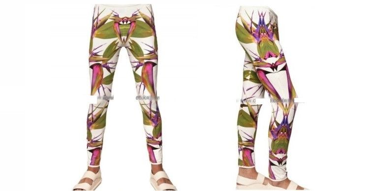 Givenchy GIVENCHY 12SS Birds of Paradise Leggings White Size 30" / US 8 / IT 44 - 10 Thumbnail
