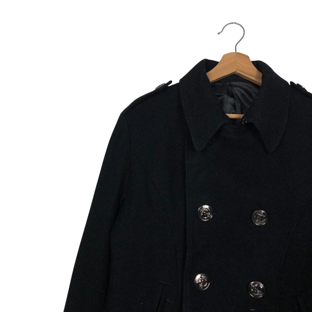 PPFM 📌Rich Black Vintage Wool Chore Jacket PPFM Issey Miyake Size US M / EU 48-50 / 2 - 8 Thumbnail