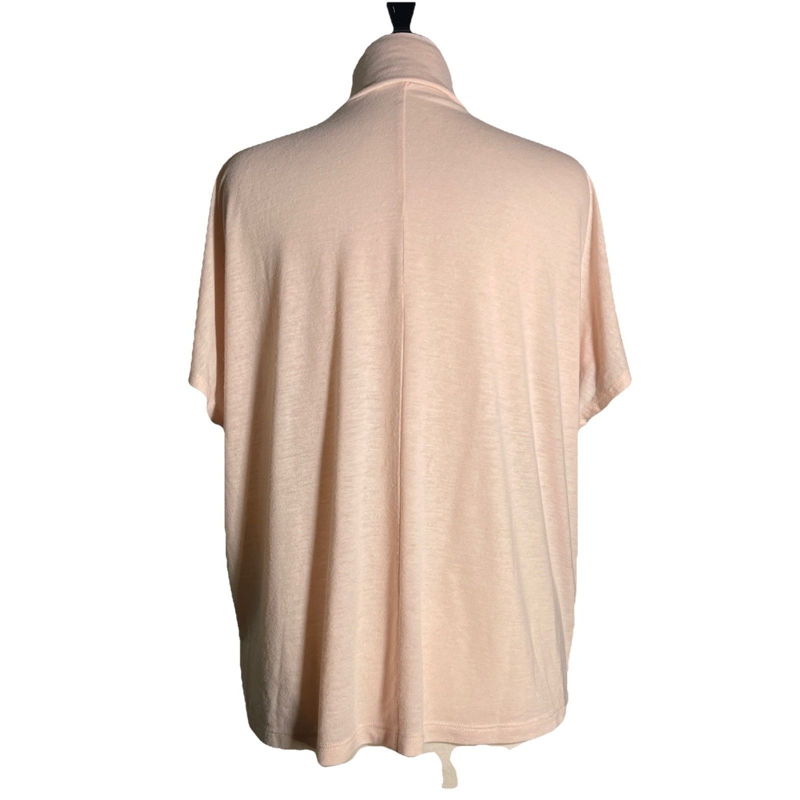 Ann Taylor Ann Taylor Loft Outlet M Peach Mock Turtleneck Short Sleeve Size M / US 6-8 / IT 42-44 - 4 Thumbnail