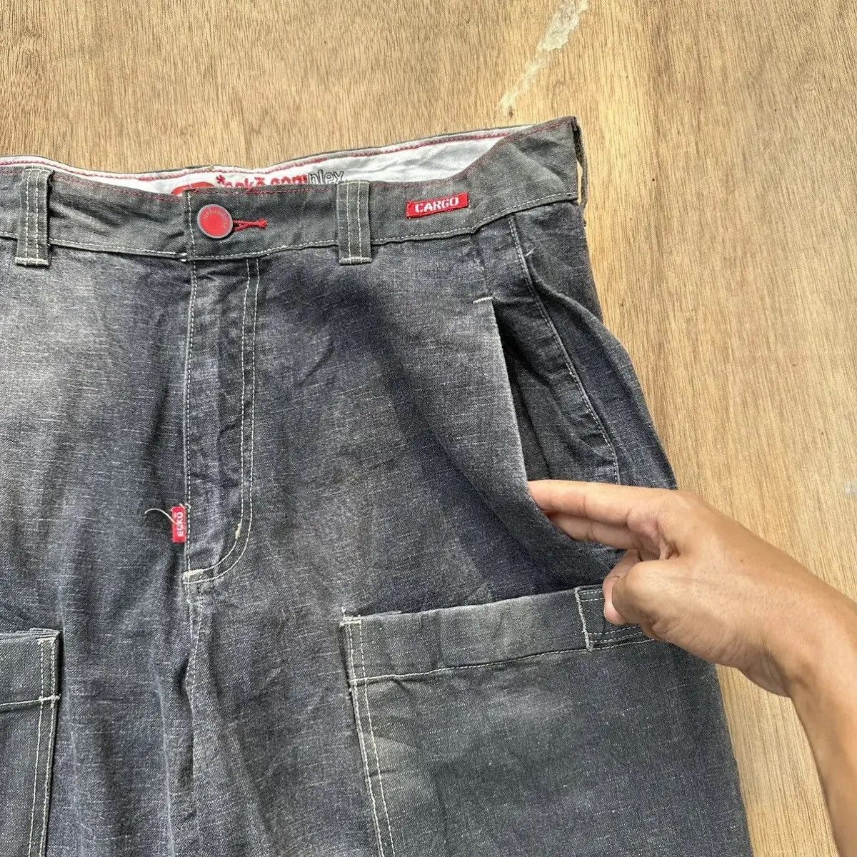 Ecko Unltd. CRAZY 🔥Y2K ECKO UNLTD. WORKWEAR JEANS BAGGY DENIM VERY RARE Size US 32 / EU 48 - 7 Thumbnail