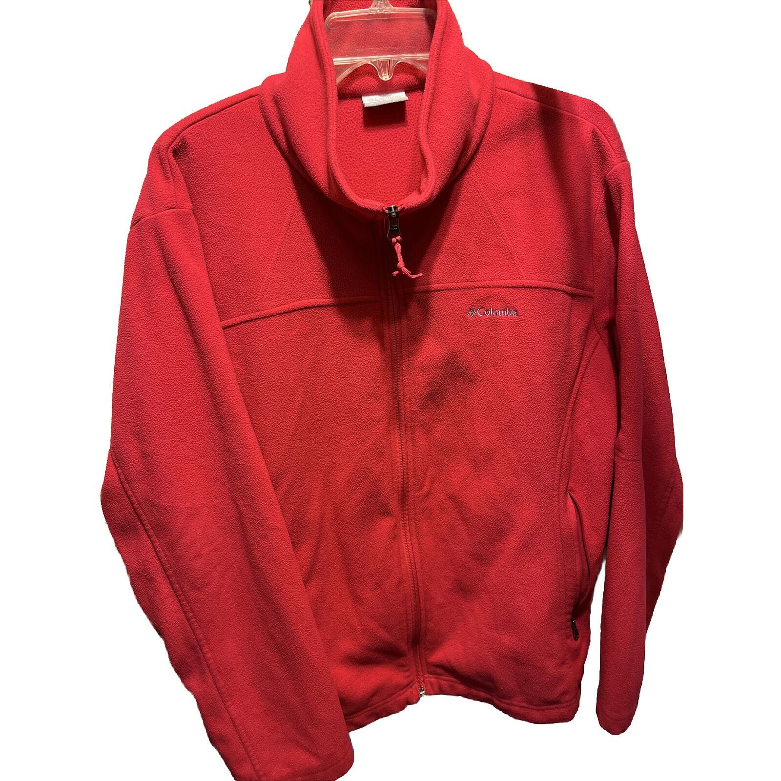 Columbia Columbia Women’s 2X Red LS Zip Fleece Windbreaker Jacket Size XXL / US 16-18 / IT 52-54 - 1 Thumbnail