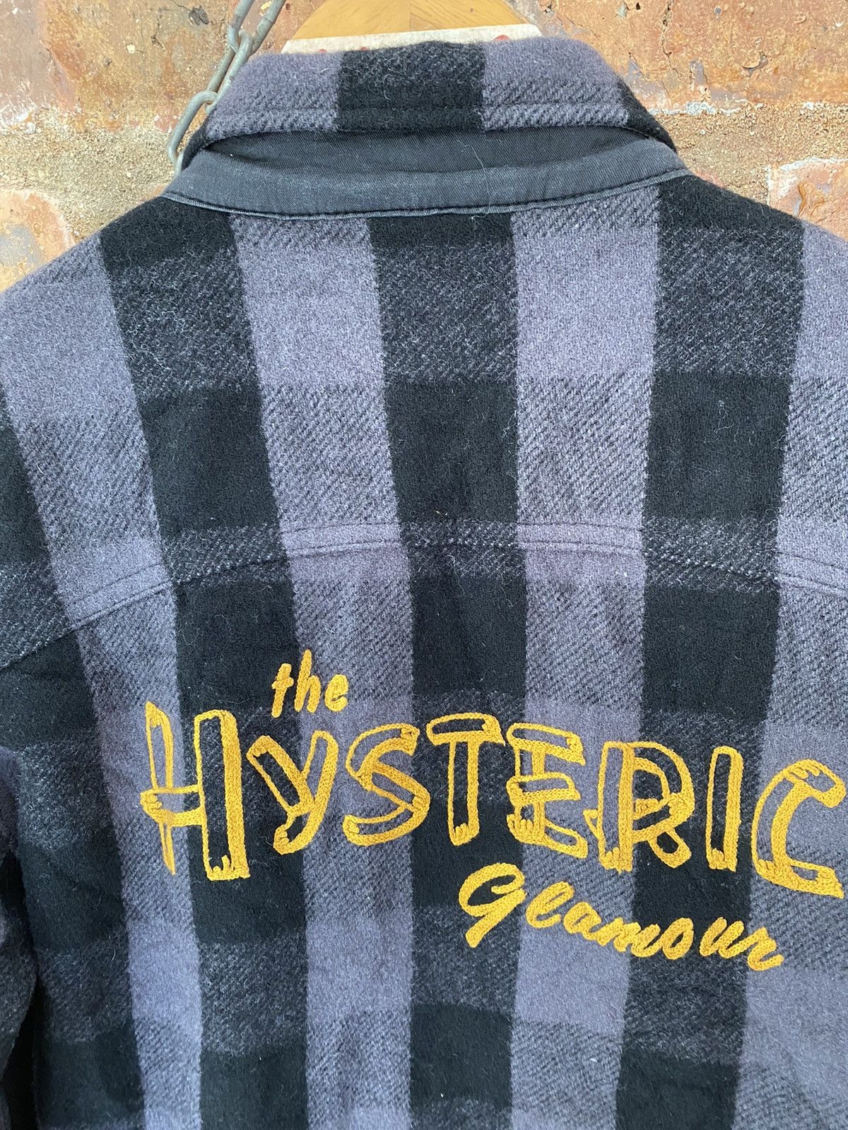 Hysteric Glamour 1990s Wool Checked Chain Stitch logo Size US M / EU 48-50 / 2 - 9 Thumbnail