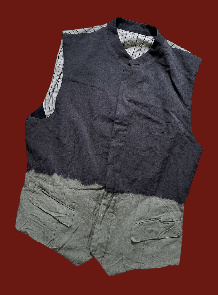 Comme des Garcons COMME des GARÇONS AD 1993 Two Tone Vest Size US M / EU 48-50 / 2 - 1 Thumbnail