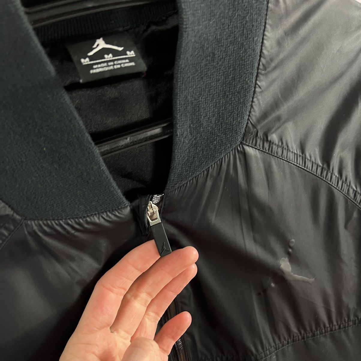 Jordan Brand Jordan Nylon Bomber Jacket Full Zip Y2K Drill Black Size M Size US M / EU 48-50 / 2 - 7 Thumbnail