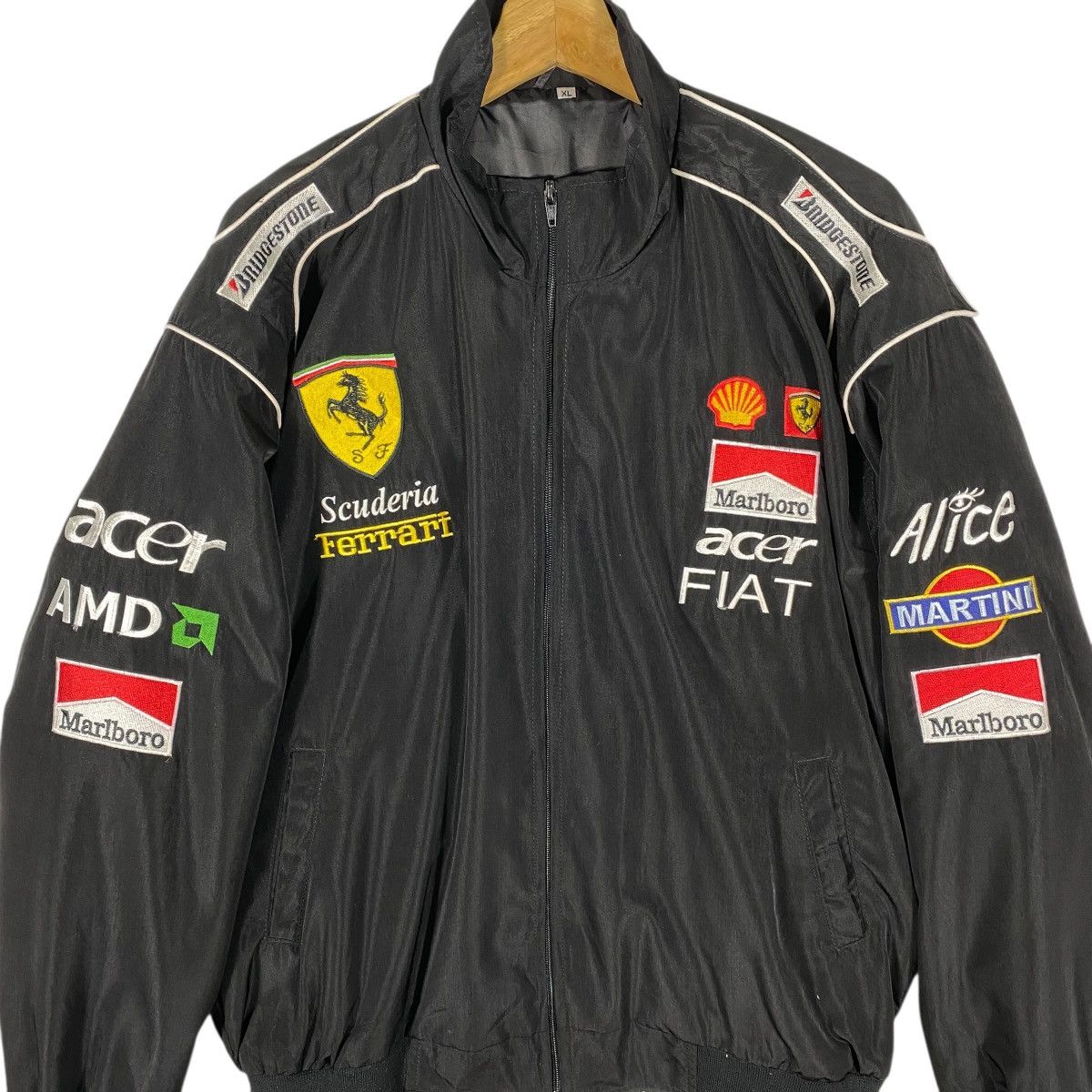Ferrari Vintage Scuderia Ferrari F1 Racing Zipper Jacket XL Size Size US XL / EU 56 / 4 - 4 Thumbnail