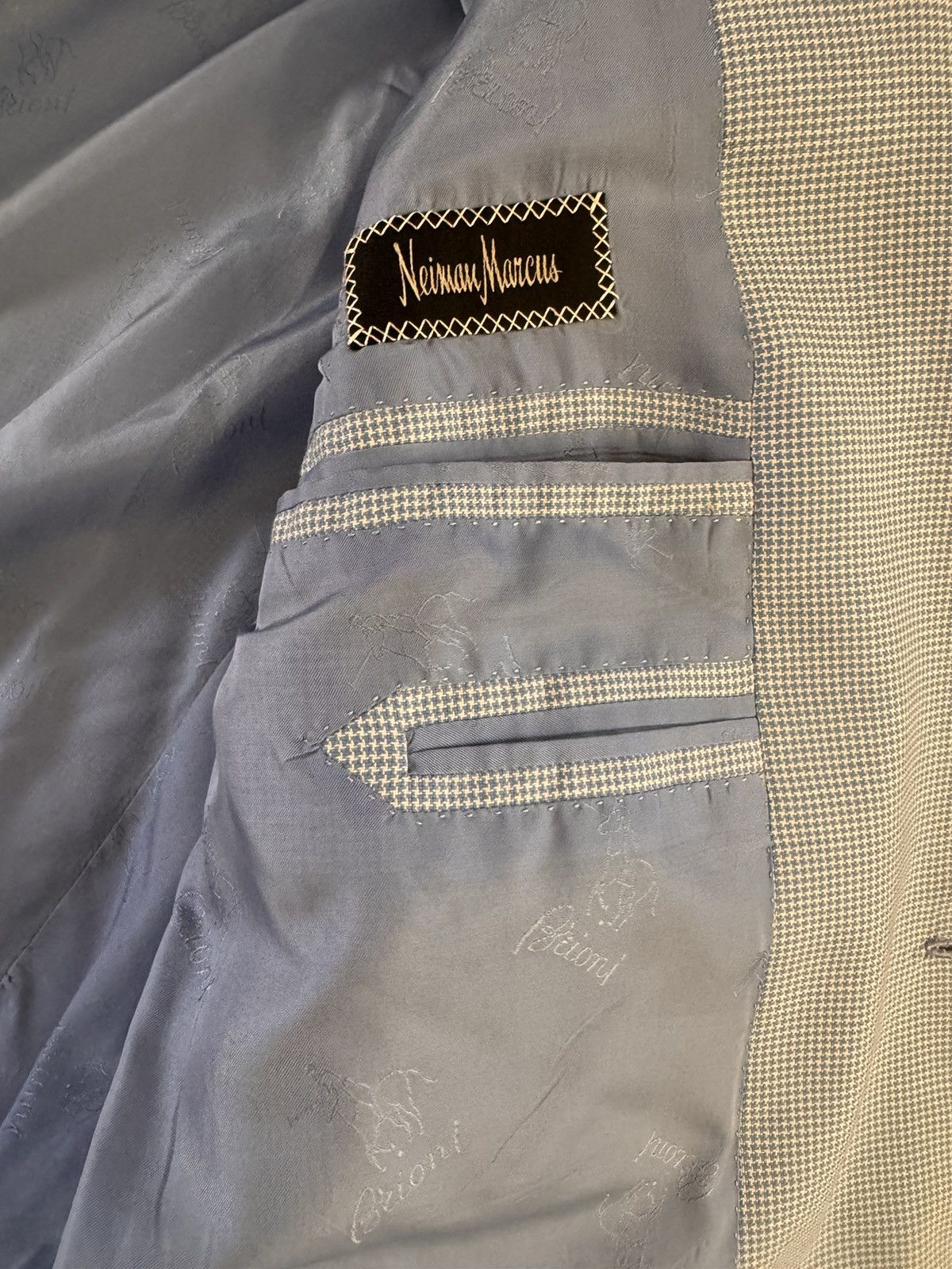 Brioni Mini Check Cashmere & Silk Jacket Size 42R - 8 Thumbnail