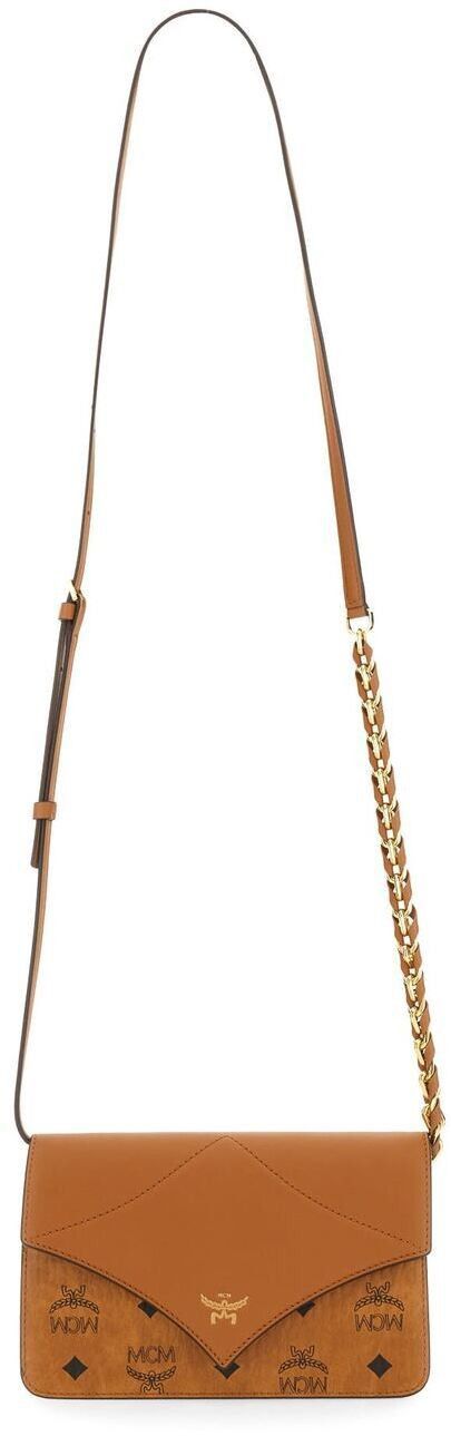 MCM Brown Marrone Leather Shoulder Bag