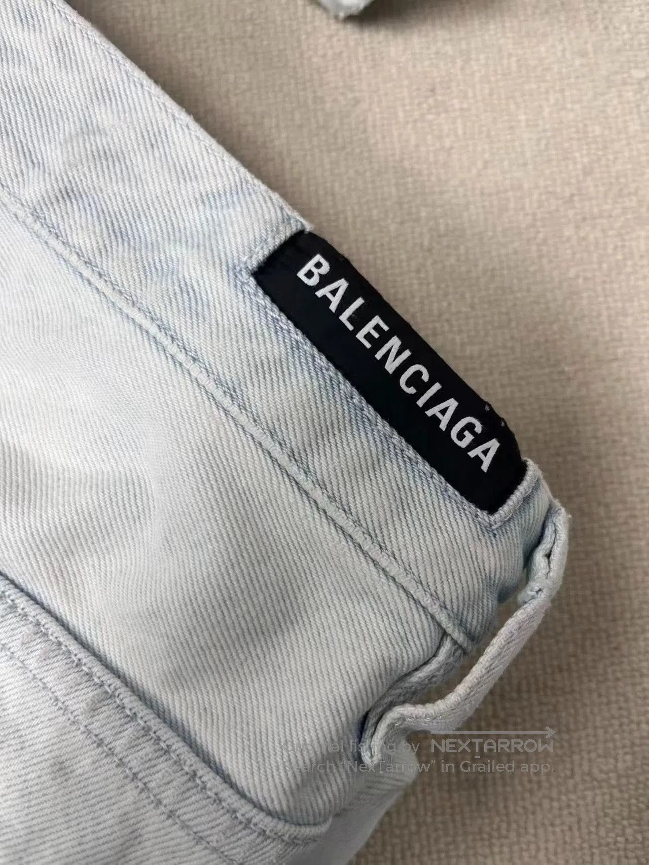 Balenciaga Balenciaga Men's Solid Straight Loose Jeans. Size US 34 / EU 50 - 3 Thumbnail