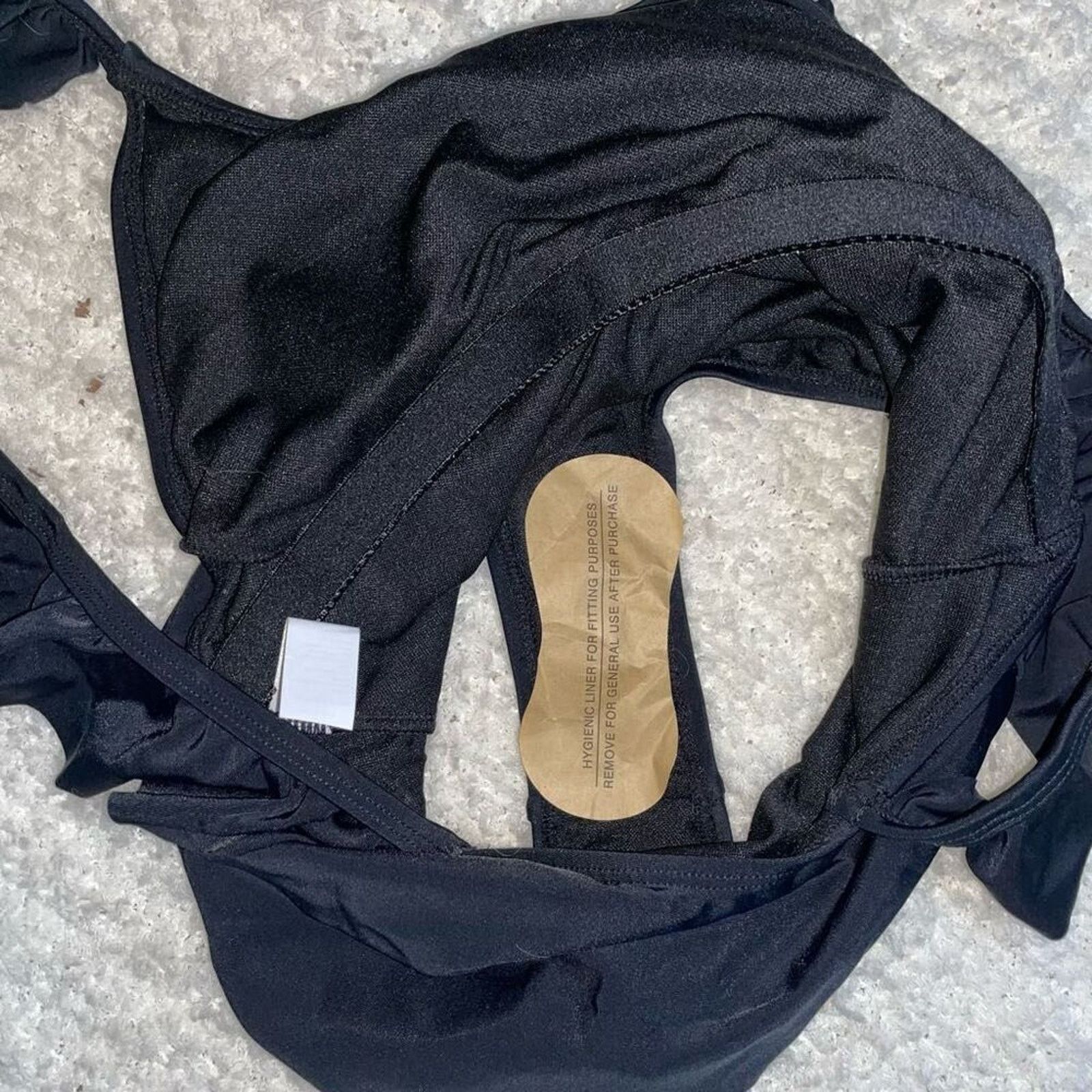 Other One-Piece Frill Strap Black Bathing Suit | Size S Size S / US 4 / IT 40 - 4 Thumbnail