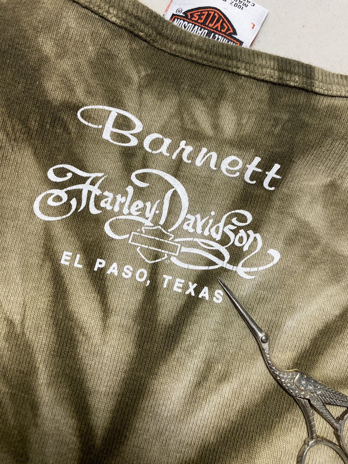 Harley Davidson Harley Davidson Barnett El Paso, Texas TieDye Long Sleeve Size L / US 10 / IT 46 - 5 Thumbnail