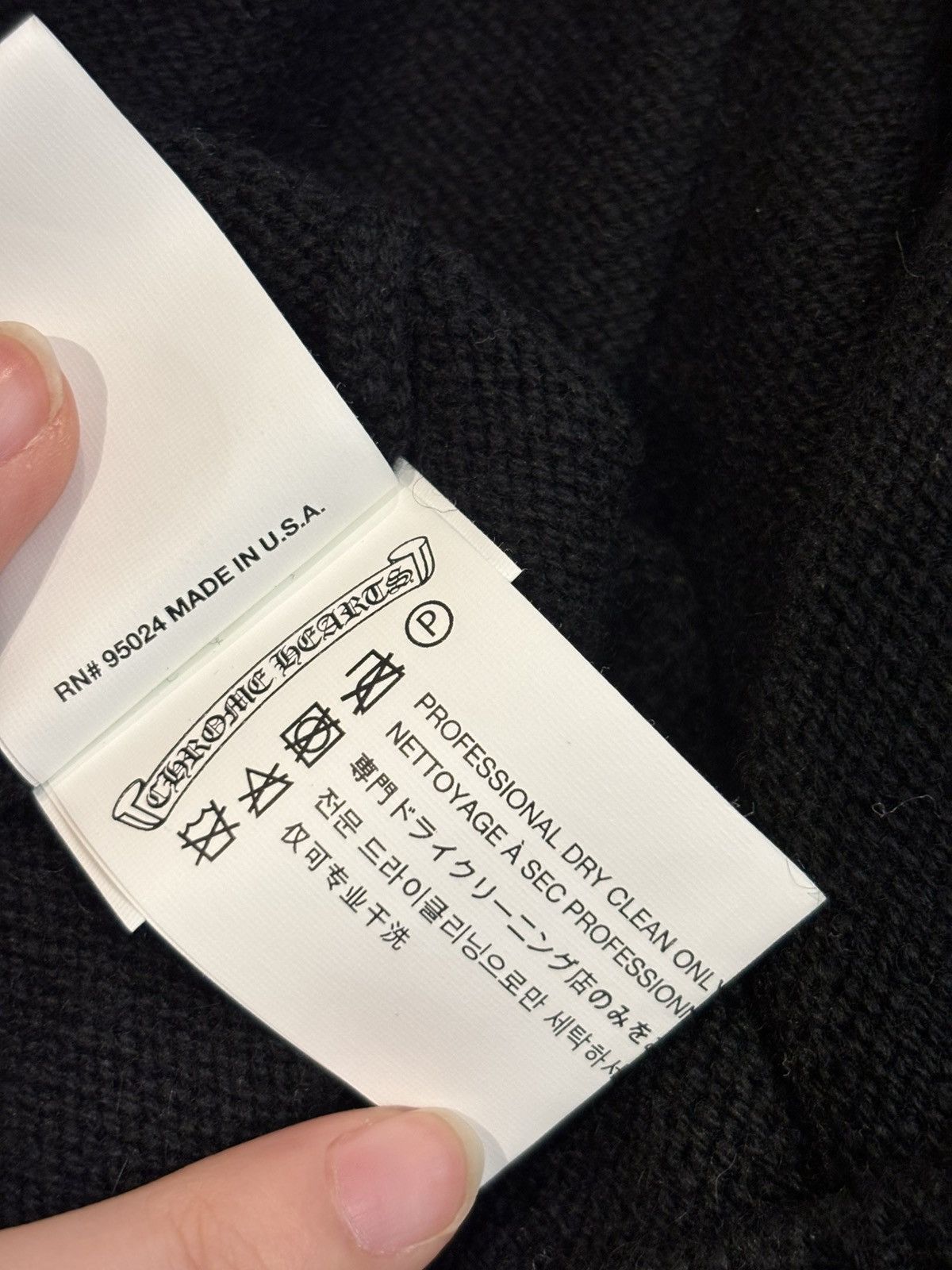 Chrome Hearts chrome hearts cross patches cashmere sweater Size US XS / EU 42 / 0 - 11 Thumbnail