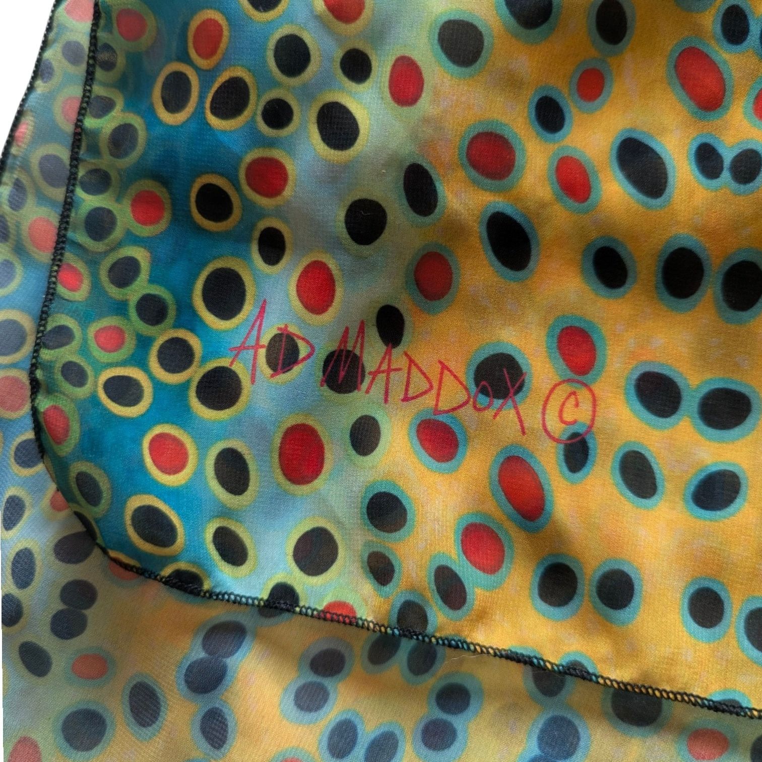 Other AD Maddox Fin-Flank Silk Brown Trout Scarf Size ONE SIZE - 3 Thumbnail