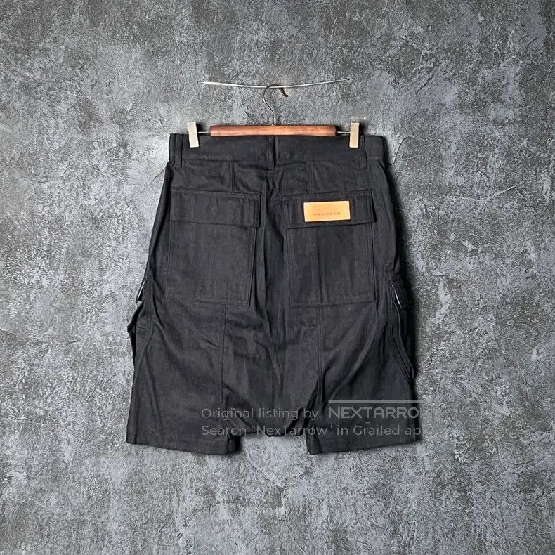 Rick Owens Rick Owens Black cotton denim shorts Size US 31 - 2 Thumbnail