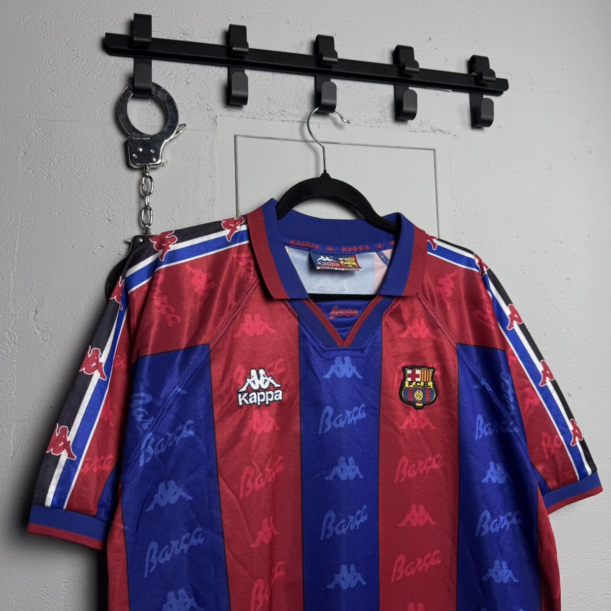 Kappa Vintage Kappa Barcelona Ronaldo 9 90’s Jersey Shirt Size US XL / EU 56 / 4 - 4 Thumbnail