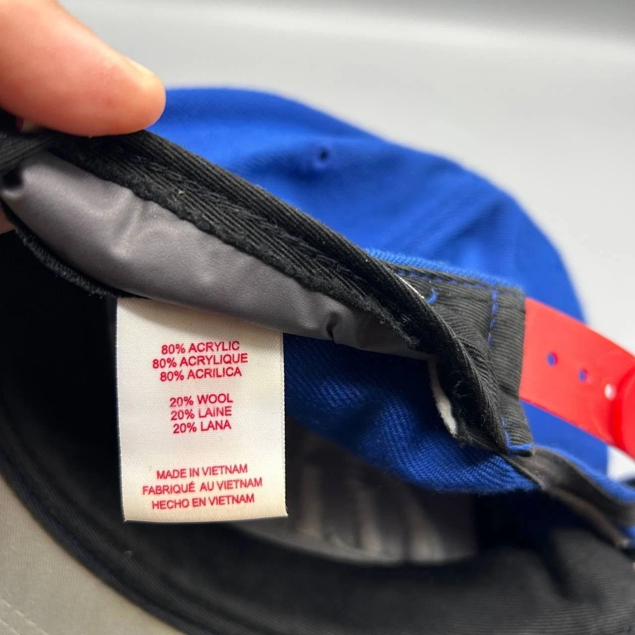 Mitchell & Ness Los Angeles Clippers Hat Men Blue Red Embroidered Snap Back Size ONE SIZE - 3 Thumbnail