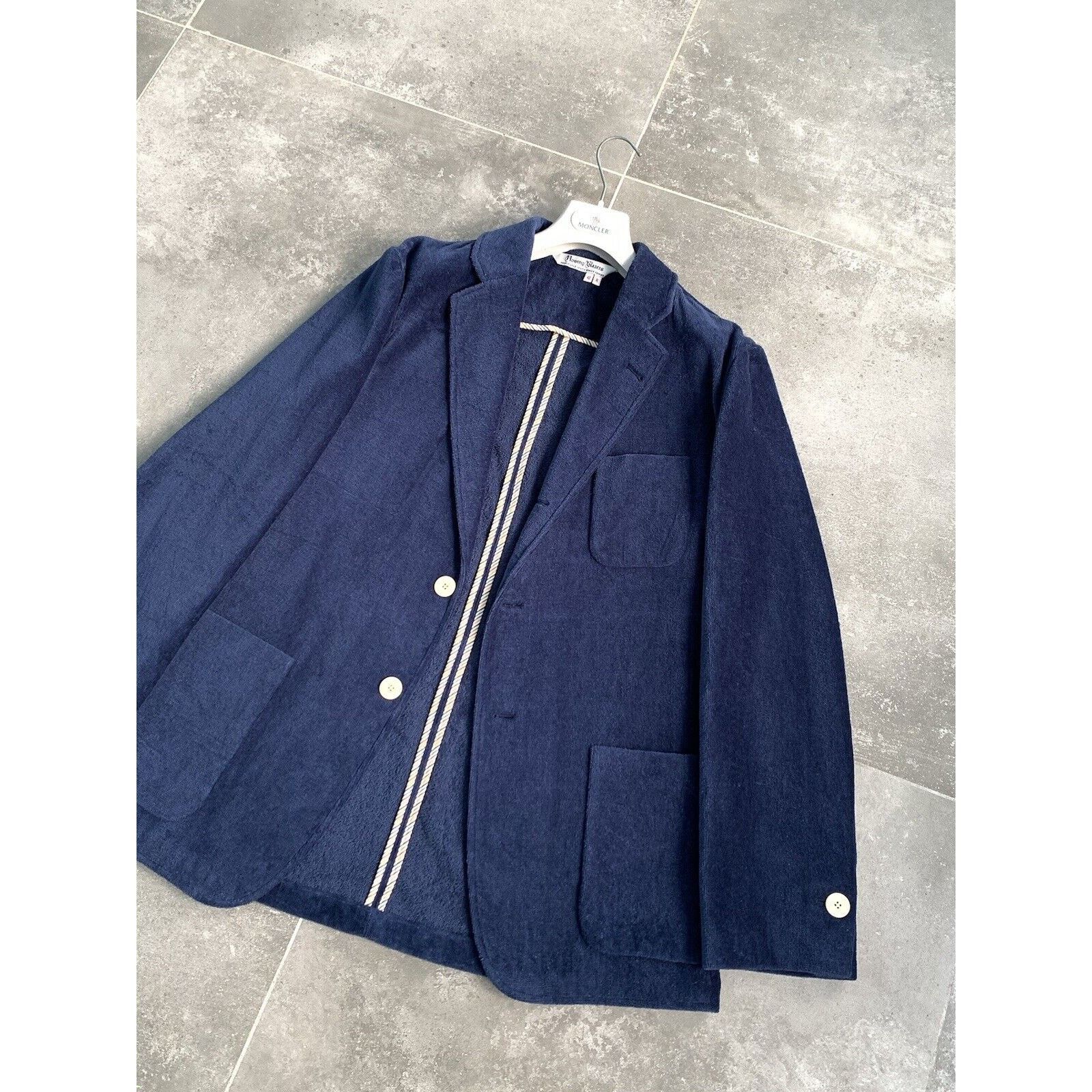 Japanese Brand × Rowing Blazers Mens ROWING BLAZERS Terrycloth Sport Blazer Jacket EU52 UK42 Size 52R - 2 Thumbnail