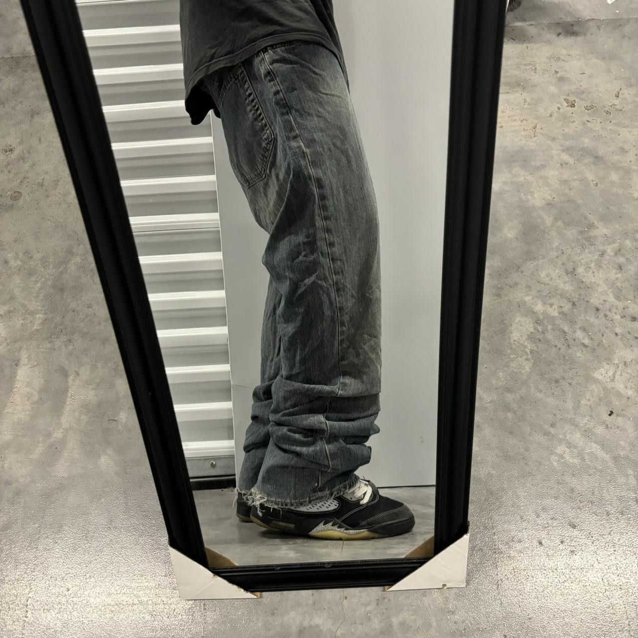 Gap × Vintage Crazy Vintage 90s Grunge Dark Wash Gap Skater Denim Jeans! Size US 34 / EU 50 - 2 Thumbnail