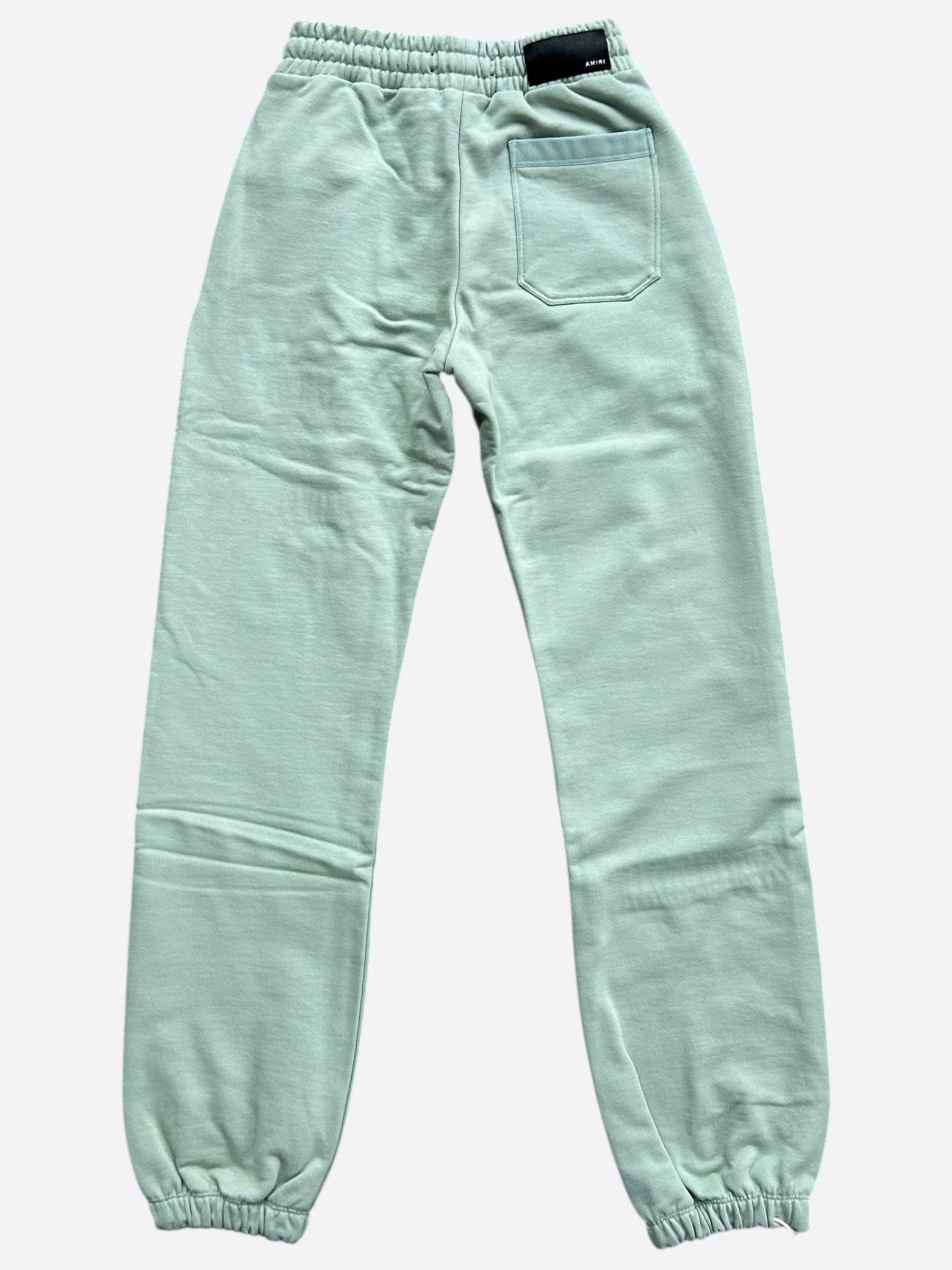 Amiri Amiri Green & White Precious Memories Sweatpants Size US 40 / EU 56 - 2 Thumbnail