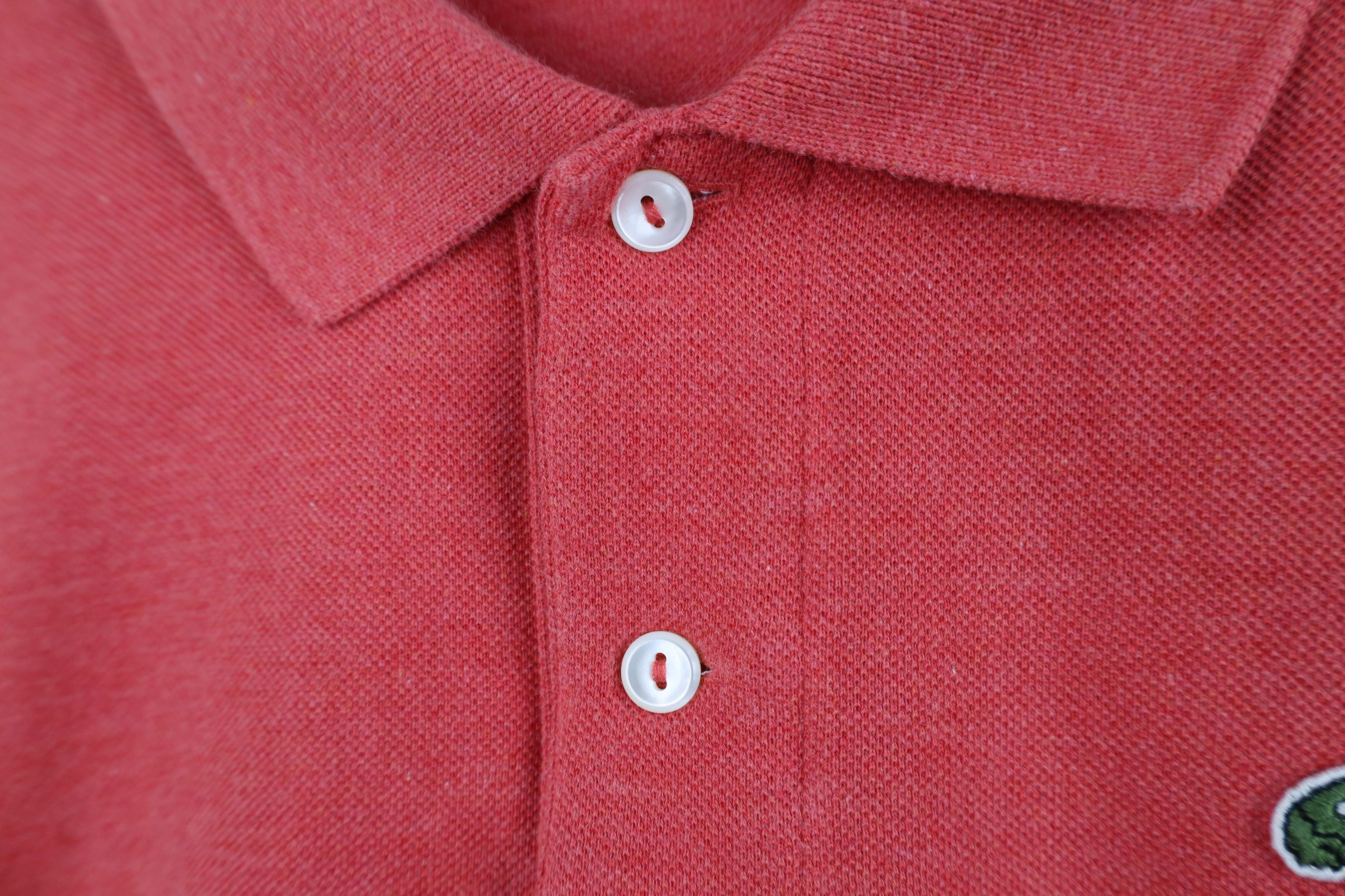 Lacoste Lacoste Faded Croc Logo Pique Cotton Golf Polo Shirt Red Size US XXL / EU 58 / 5 - 5 Thumbnail