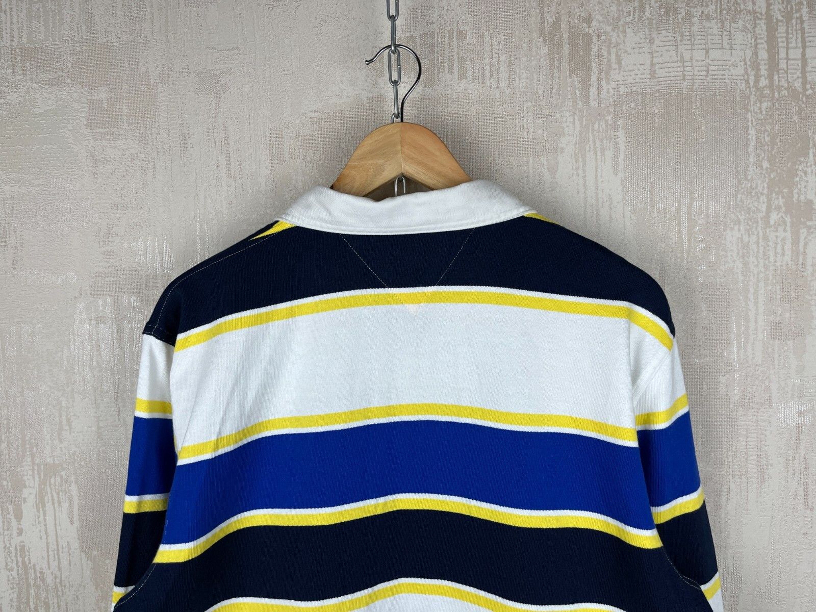Tommy Hilfiger Tommy Hilfiger Multicolor Striped Rugby Polo Shirt Size US XL / EU 56 / 4 - 16 Thumbnail