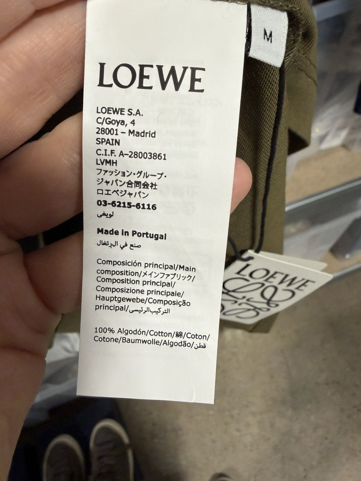 Loewe Loewe Logo Pocket T-Shirt NEW 650$ Size US L / EU 52-54 / 3 - 4 Thumbnail