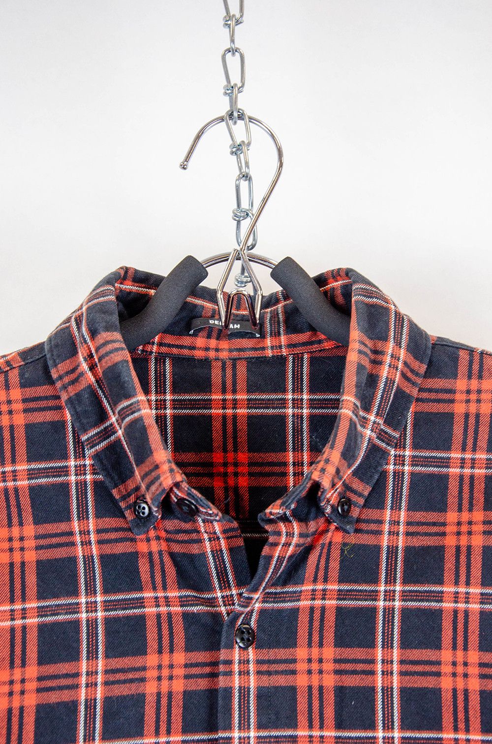 DENHAM Denham Red Black Plaid Flannel Shirt - Size L Size US L / EU 52-54 / 3 - 5 Thumbnail
