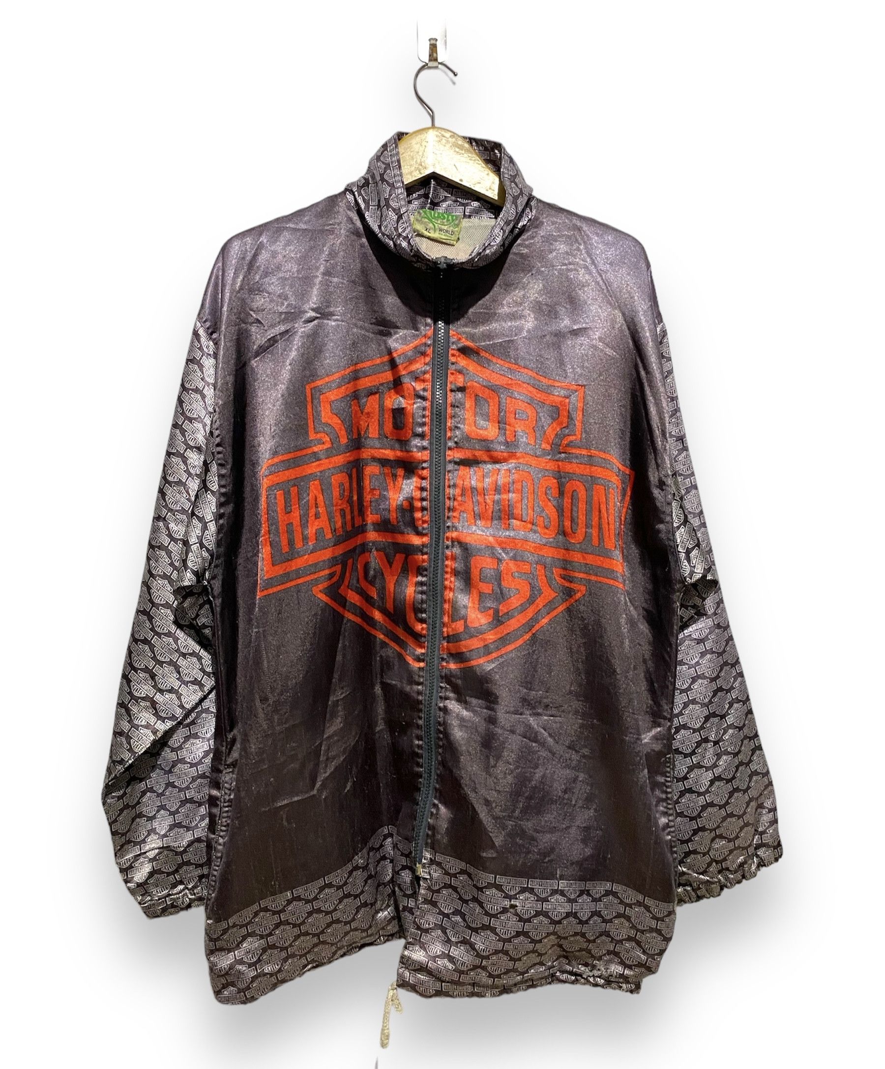 Harley Davidson × Vintage Harley davidson big logo light jacket Size US XL / EU 56 / 4 - 2 Thumbnail