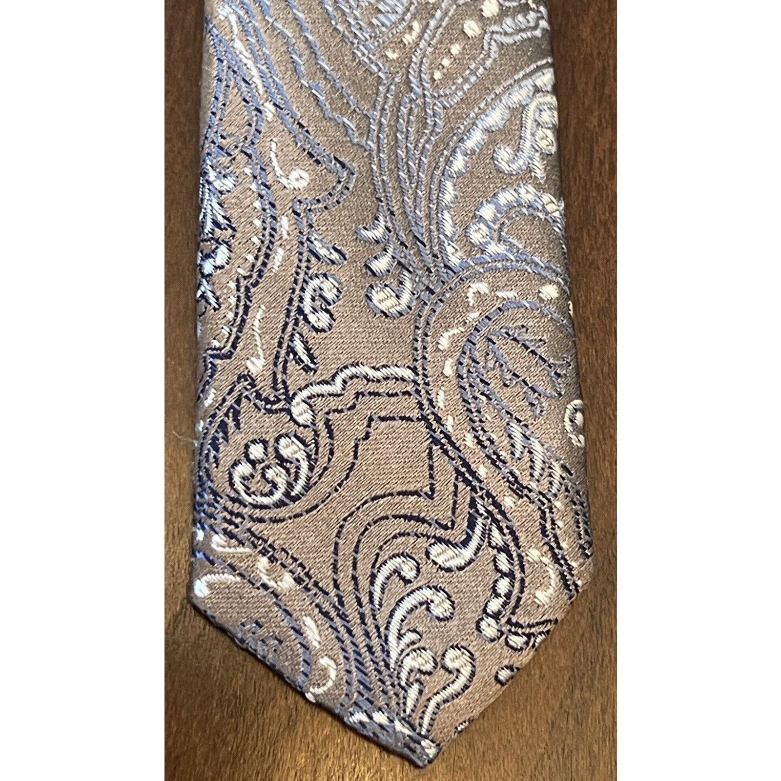 Other Platinum Designs Brown Blue Hand Made Silk Made In China Size ONE SIZE - 6 Thumbnail