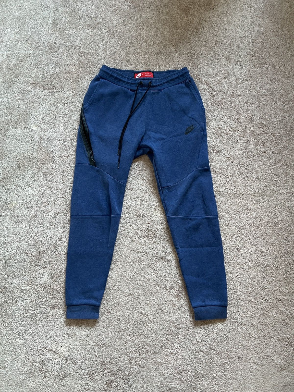 Nike Nike Sportswear Tech Men's Navy Blue Fleece Joggers Medium Size US 28 / EU 44 - 1 Thumbnail
