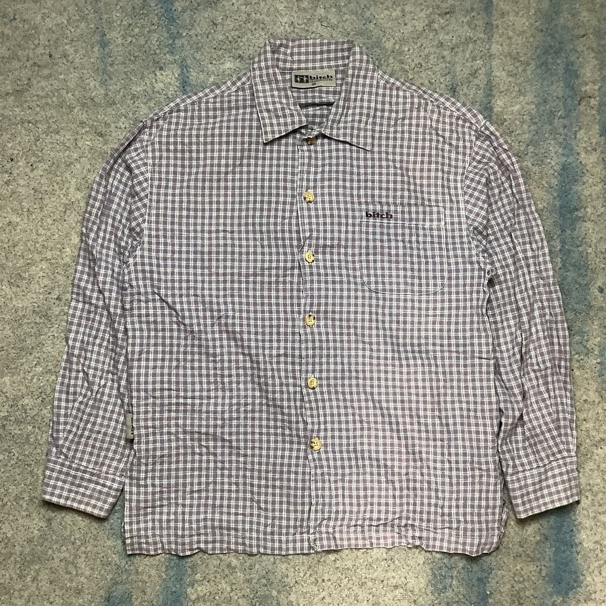 Hook-Ups × Vintage Vintage Bitch Skateboard Plaid Flannel Size US M / EU 48-50 / 2 - 1 Thumbnail