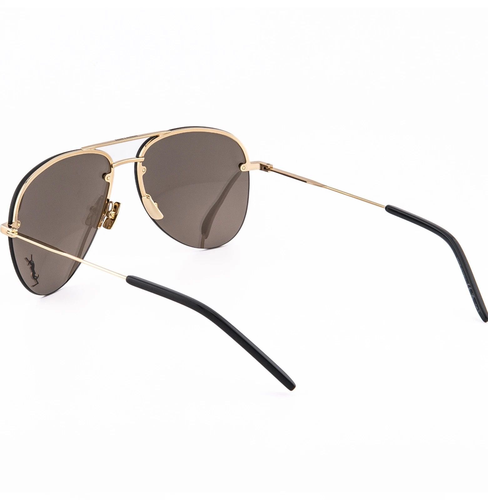 Saint Laurent Paris SAINT LAURENT Gold Mirror 11 YSL 004 11M Sunglasses SL11M Size ONE SIZE - 2 Thumbnail