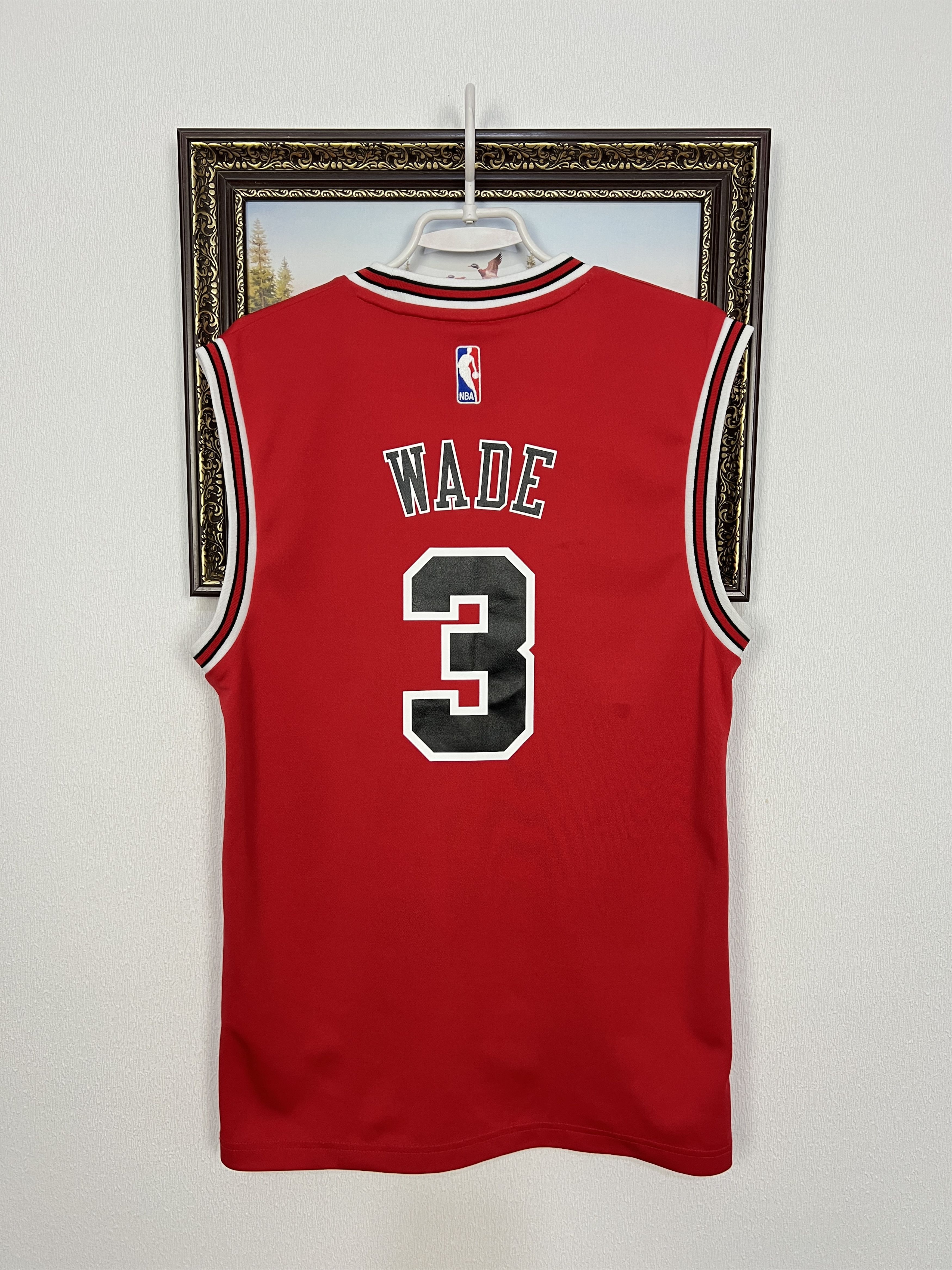 Adidas Vintage Adidas Chicago Bulls NBA #3 Wade Jersey Mens Shirt Size US S / EU 44-46 / 1 - 12 Thumbnail