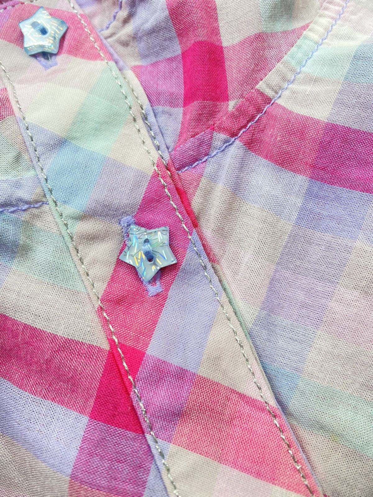 Designer × Japanese Brand Mezzo Piano For Candy Girts Pastel Plaid Hoodie. Size ONE SIZE - 10 Thumbnail