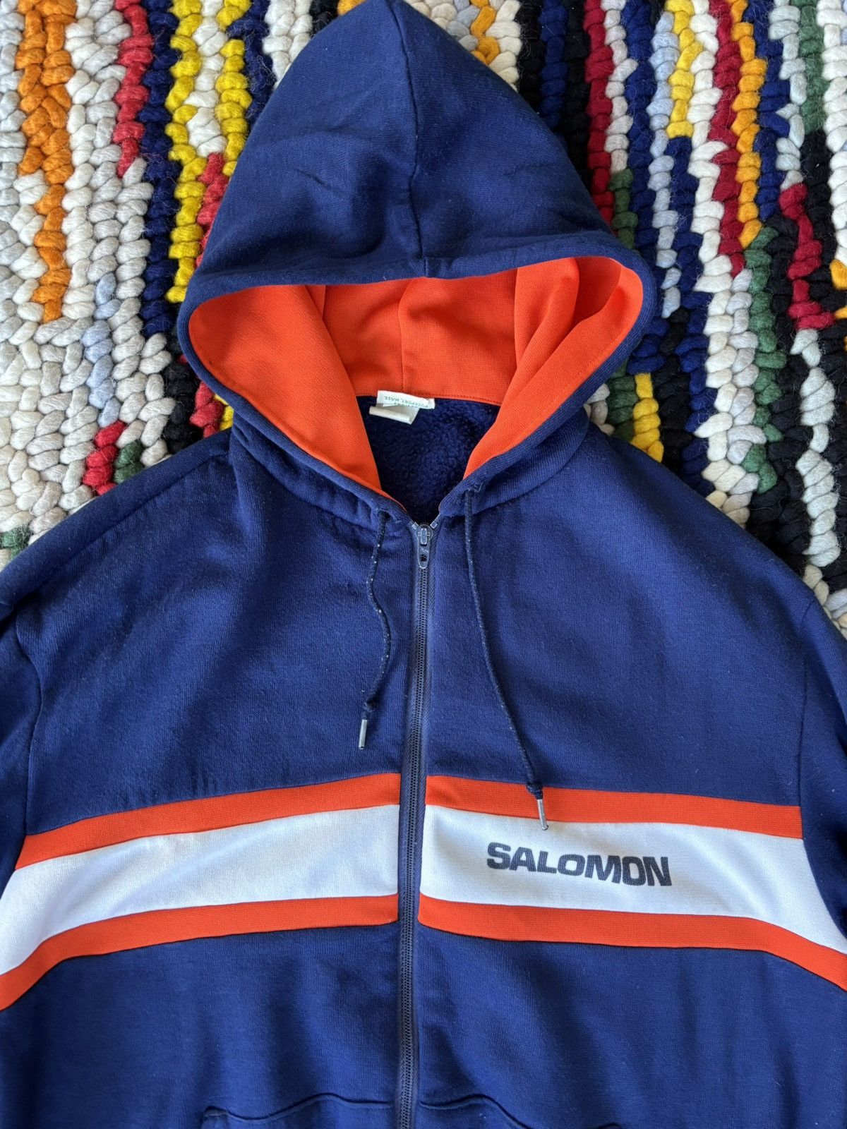 Salomon Rare Vintage Salomon Zip Up Hoodie Size US M / EU 48-50 / 2 - 2 Thumbnail