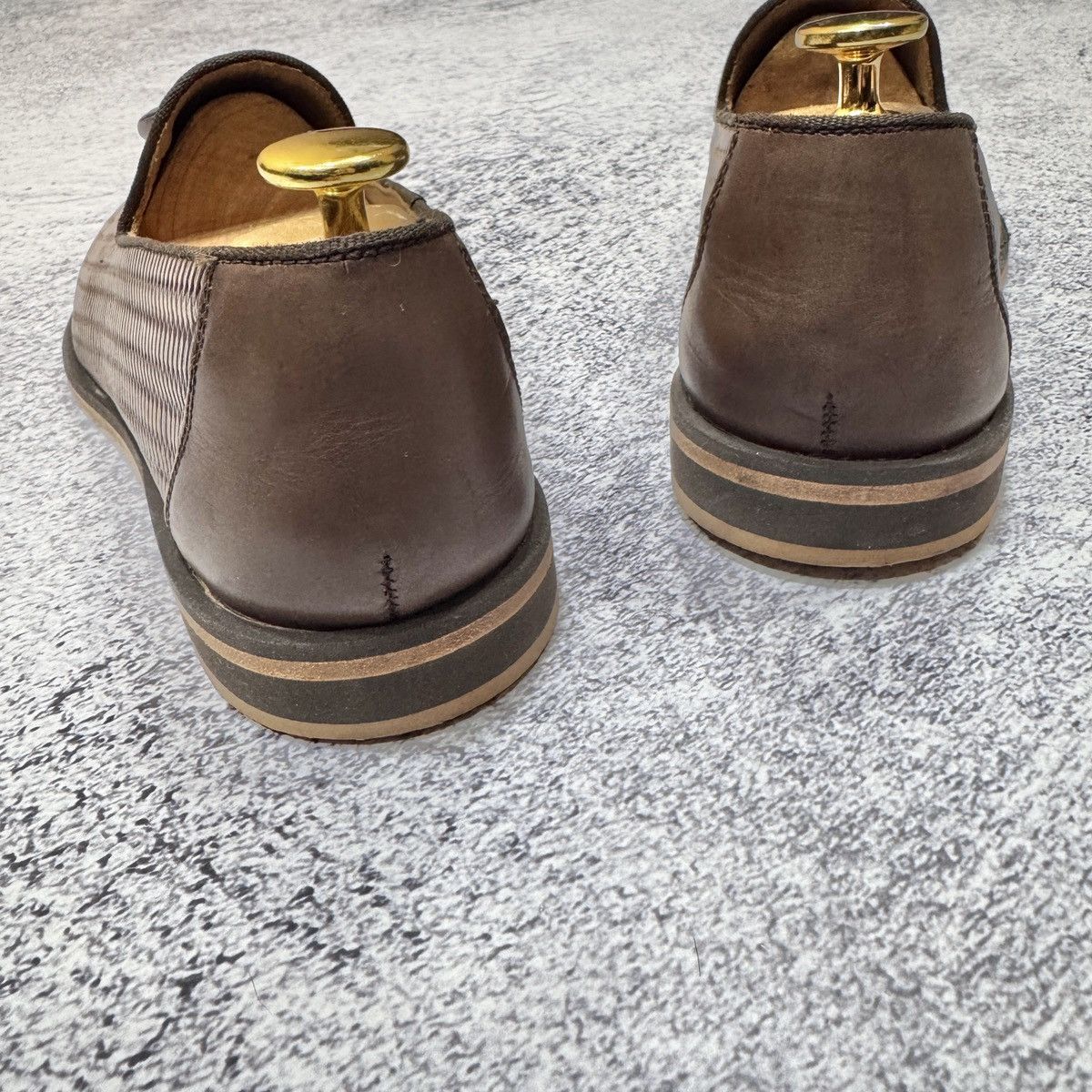 Designer × NAVYBOOT Navyboot Brown Leather Tassel Loafers US9 UK8 EU42 27cm Size US 9 / EU 42 - 10 Thumbnail