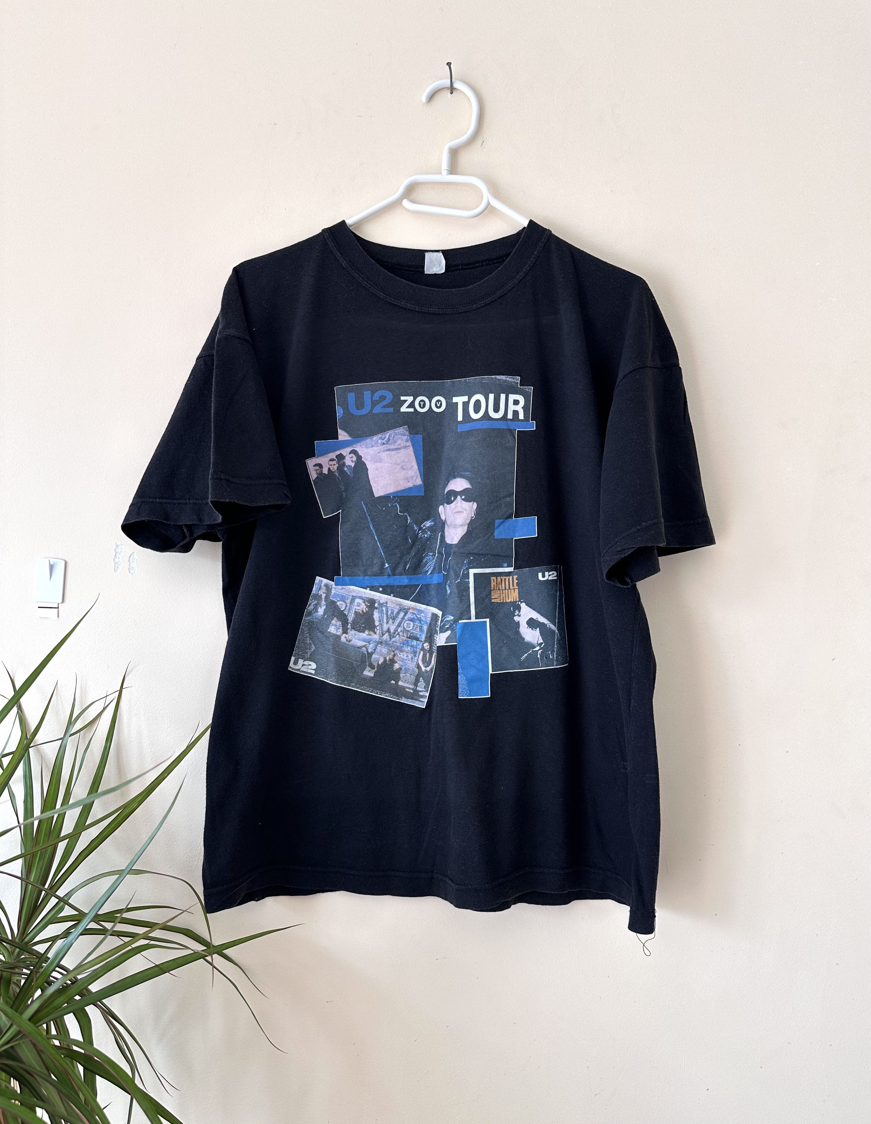 Band Tees × Vintage Rare vintage U2 Zoo Tour Berlin underground tee Size US S / EU 44-46 / 1 - 1 Thumbnail