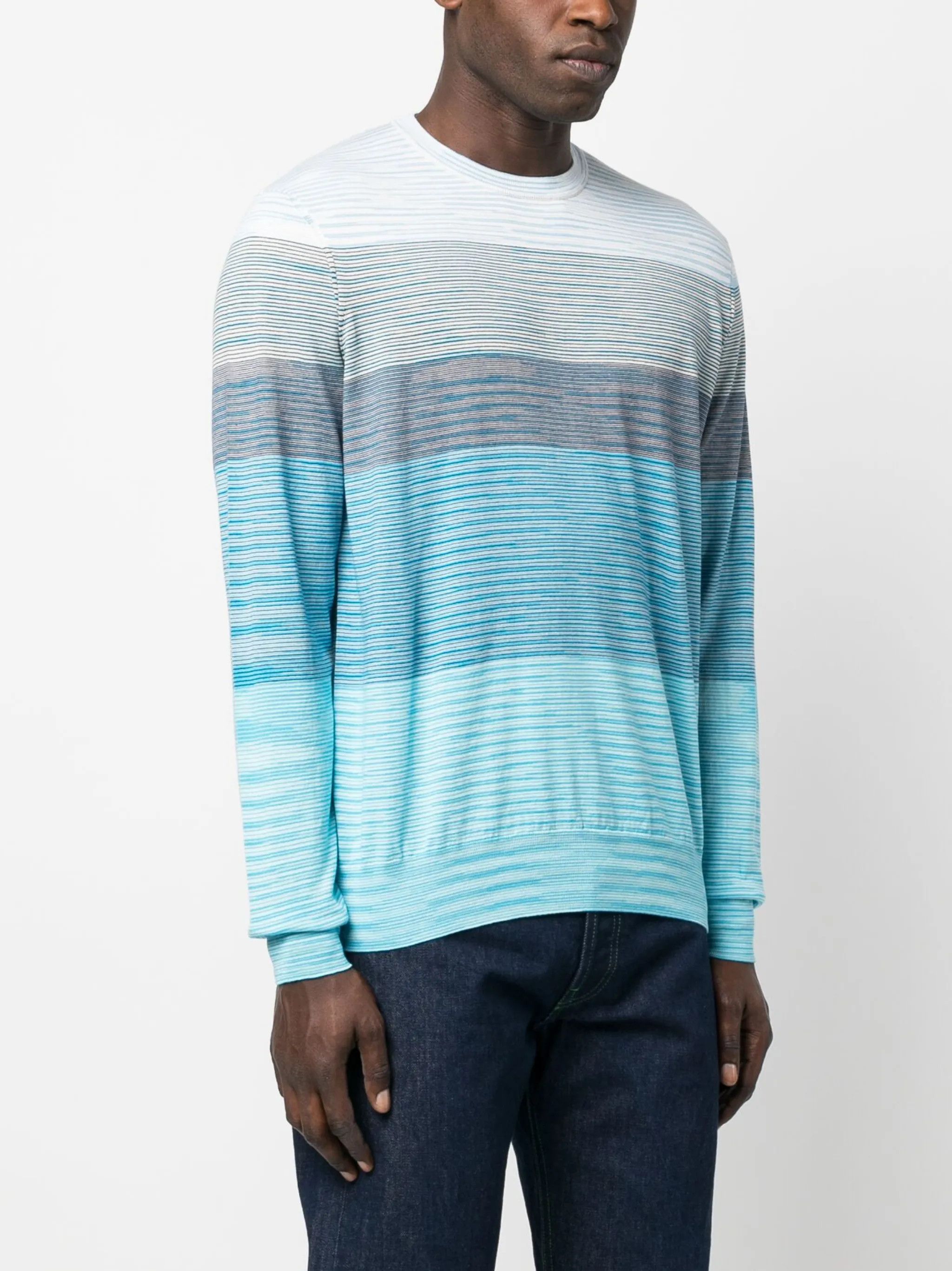 Missoni o1y0225 Crewneck Sweater in Multicolor Size US L / EU 52-54 / 3 - 3 Thumbnail