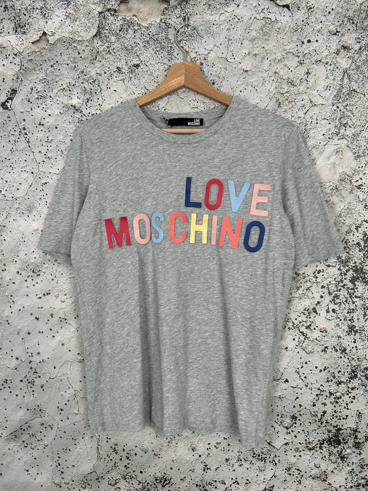 Moschino Vintage Love Moschino Designer Luxury Graphic Tee 3D Size US L / EU 52-54 / 3 - 1 Thumbnail