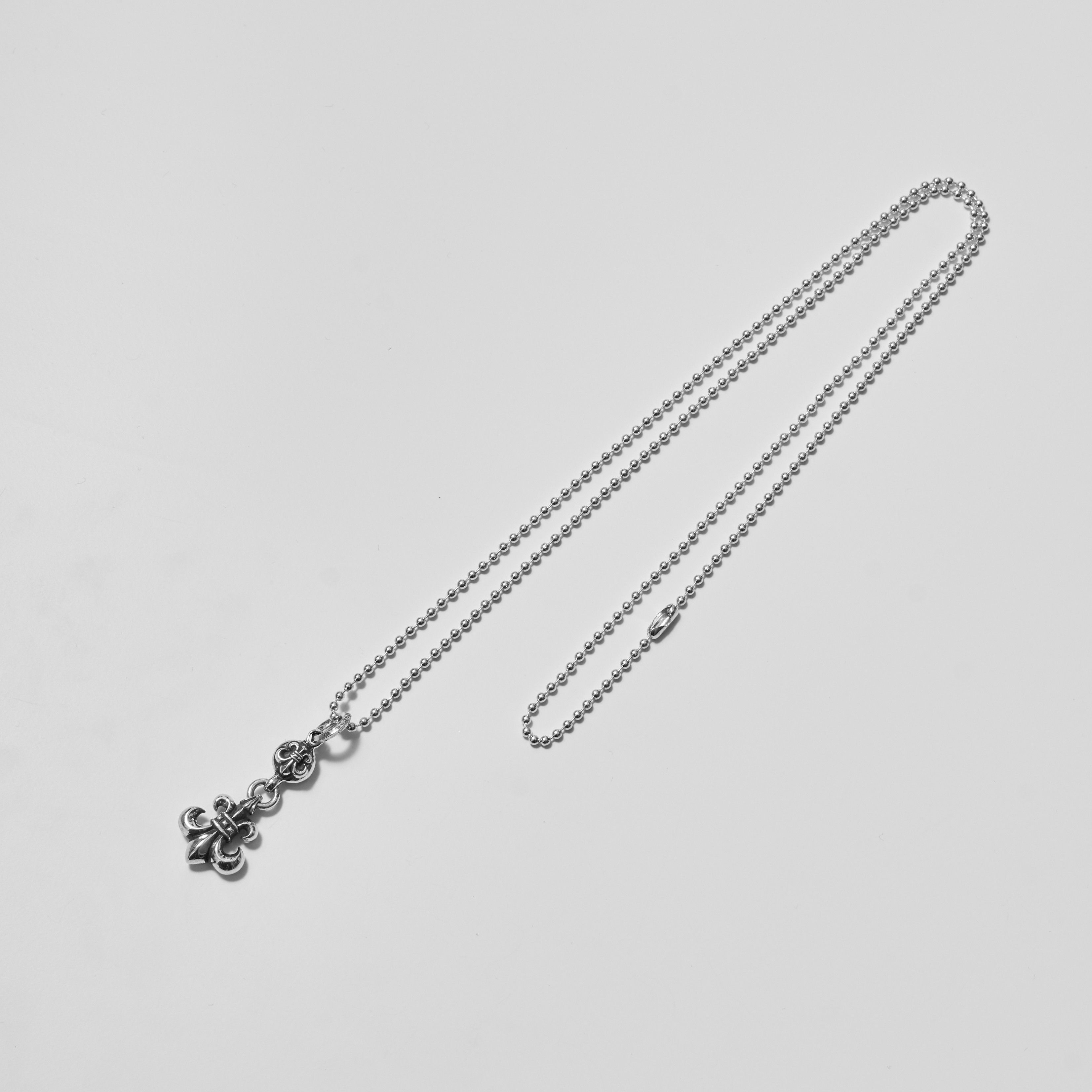 Chrome Hearts CHROME HEARTS One Ball BS Fleur Silver Necklace Size ONE SIZE - 2 Thumbnail