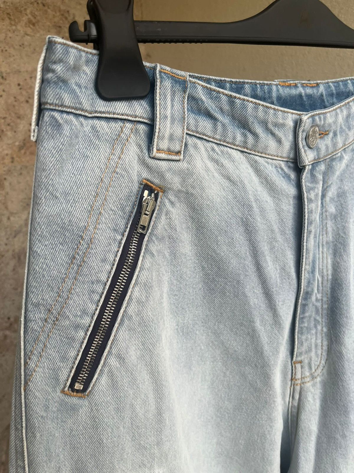 Vetements Triple Zip Baggy Jeans in Denim Light Blue Size US 30 / EU 46 - 11 Thumbnail